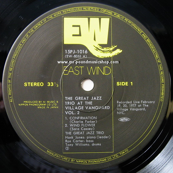 The Great Jazz Trio - At The Village Vanguard Vol.2