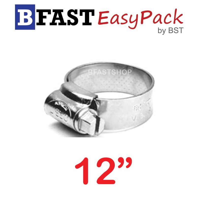 เหล็กรัดสแตนเลส SUS #12" (1 ตัว/ถุง)