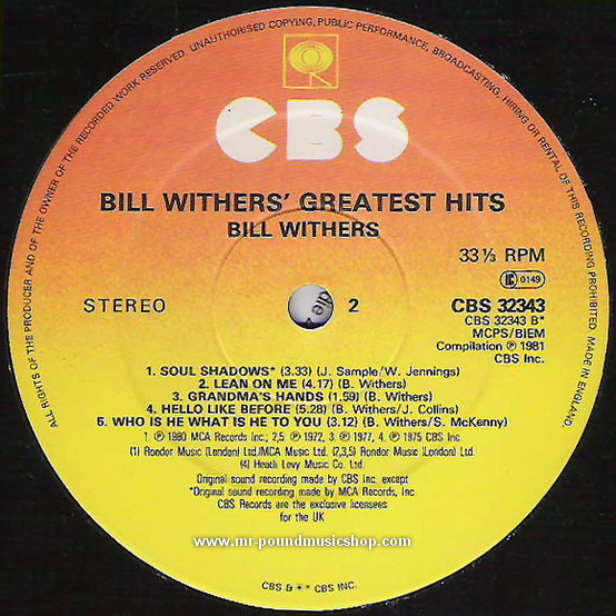 Bill Withers - Bill Withers' Greatest Hits