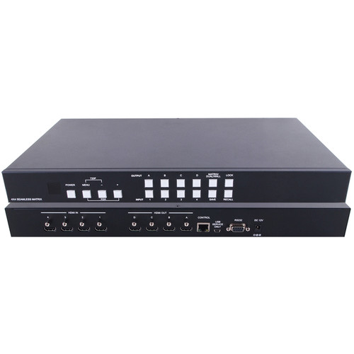 4x4 HDMI Video Wall Processor & Seamless Matrix Switcher