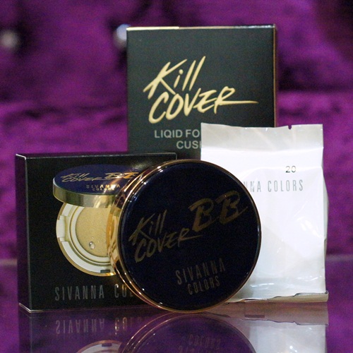 Sivanna บีบี แป้งน้ำแร่ BB Kill Cover Liqid Founwear Cushion + รีฟิลในกล่อง