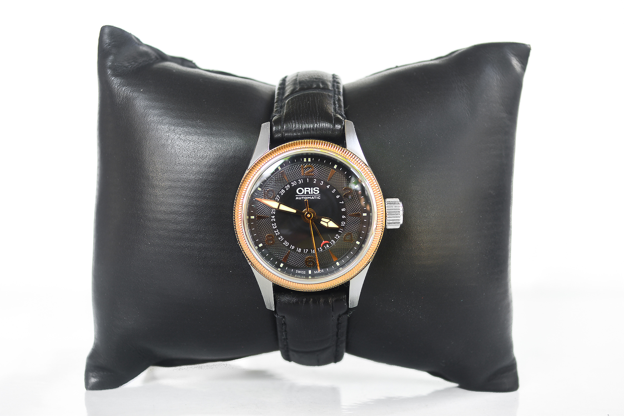 Oris Big Crown Pointer Date lady วันที่กล้ามปู สายหนัง (Sold)