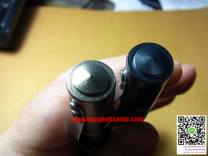 ปากกา Tactical สีฟ้า ปลายคาร์ไบท์(กระแทกกระจกได้) ปลายคาร์ไบท์แข็งมากใช้ขูด-เขียนโลหะได้