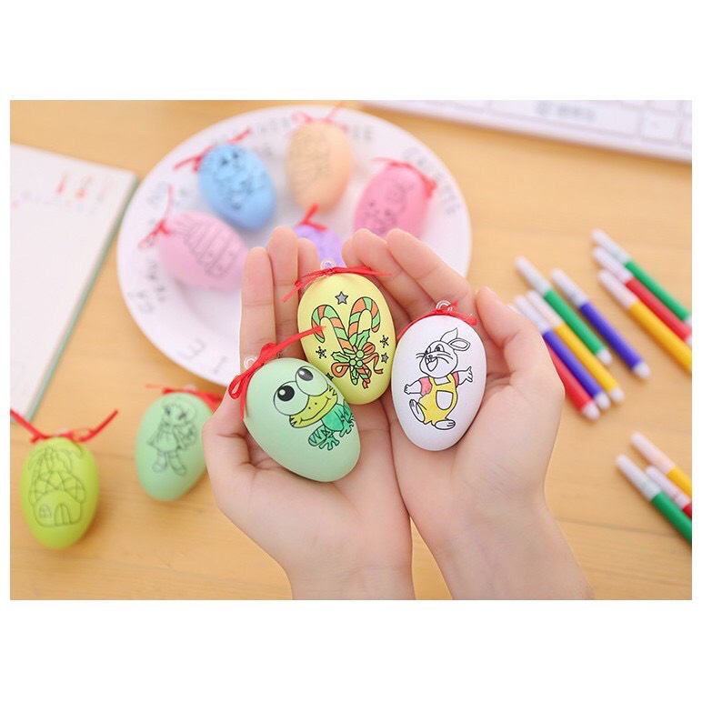 ไข่ระบายสี คละสี คละลาย - Egg Painting