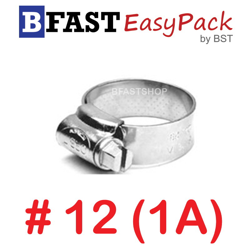 เหล็กรัดสแตนเลส SUS #12 (1A) (1 ตัว/ถุง)
