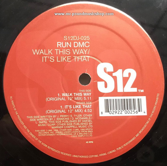 Run DMC - Walk This Way / It's Like That