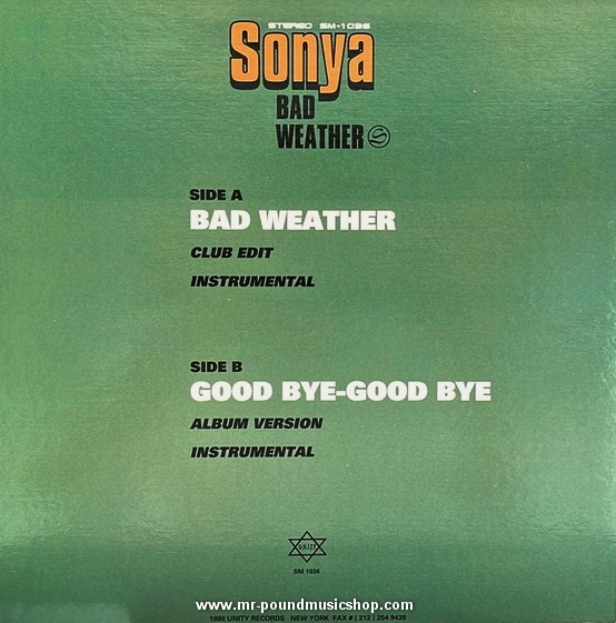 Sonya - Bad Weather