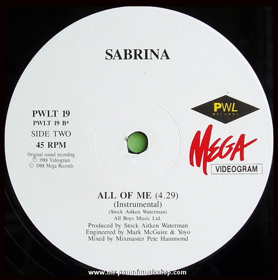 Sabrina - All Of Me