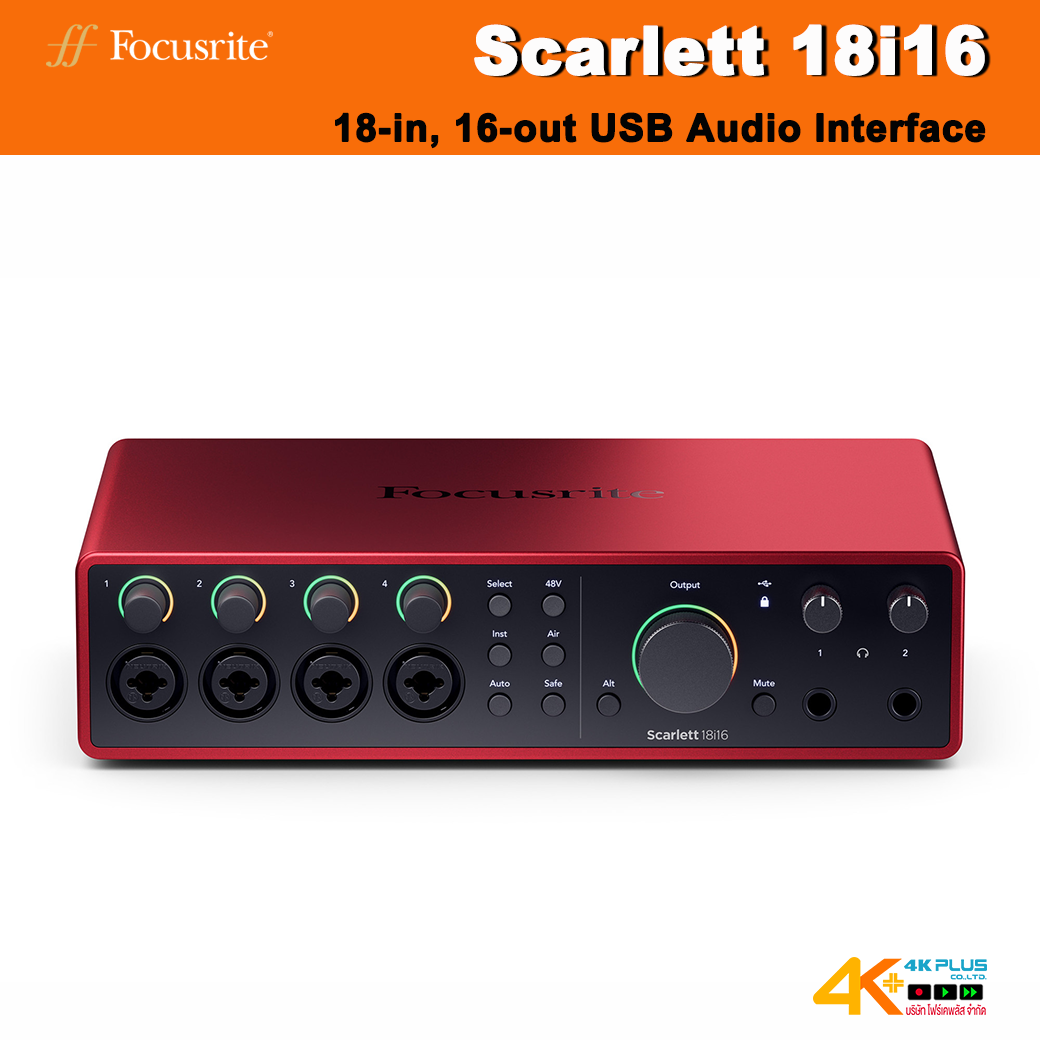 Focusrite Scarlett 18i16 18-in, 16-out USB Audio Interface