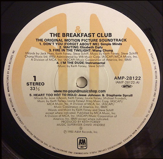 Various Artists - The Breakfast Club (Original Motion Picture Soundtrack)