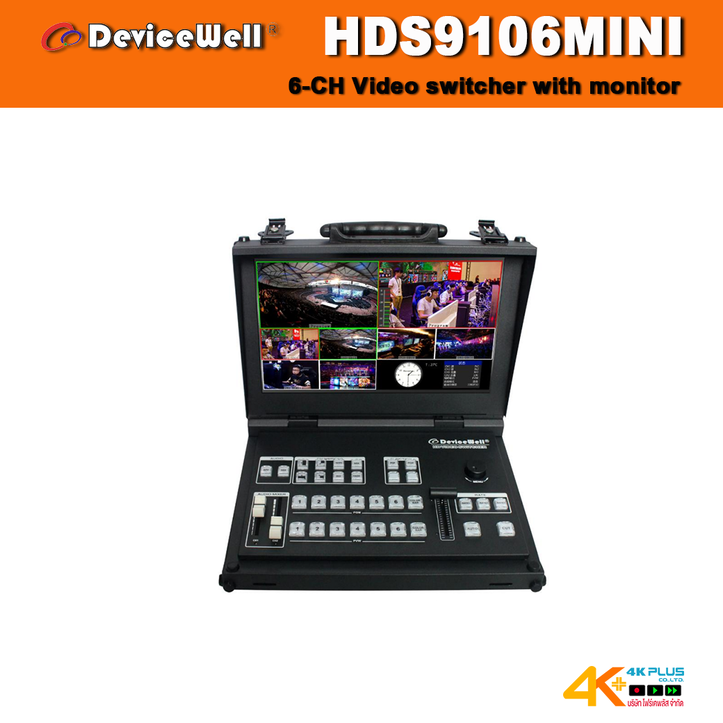 HDS9106MINI 4-SDI , 2-HDMI Full HD Video Switcher