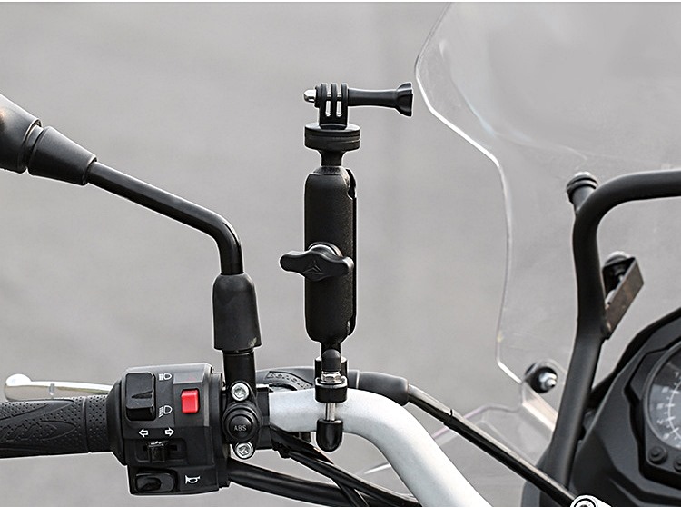 MOTOWOLF - ขาจับกล้องยึดกับกล้อง Action Cam , Gopro อื่นๆ มีแบบยึดกระจกกับแฮนบาร์