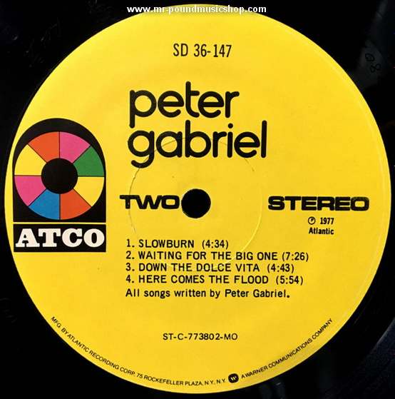 Peter Gabriel - Peter Gabriel 1: Car