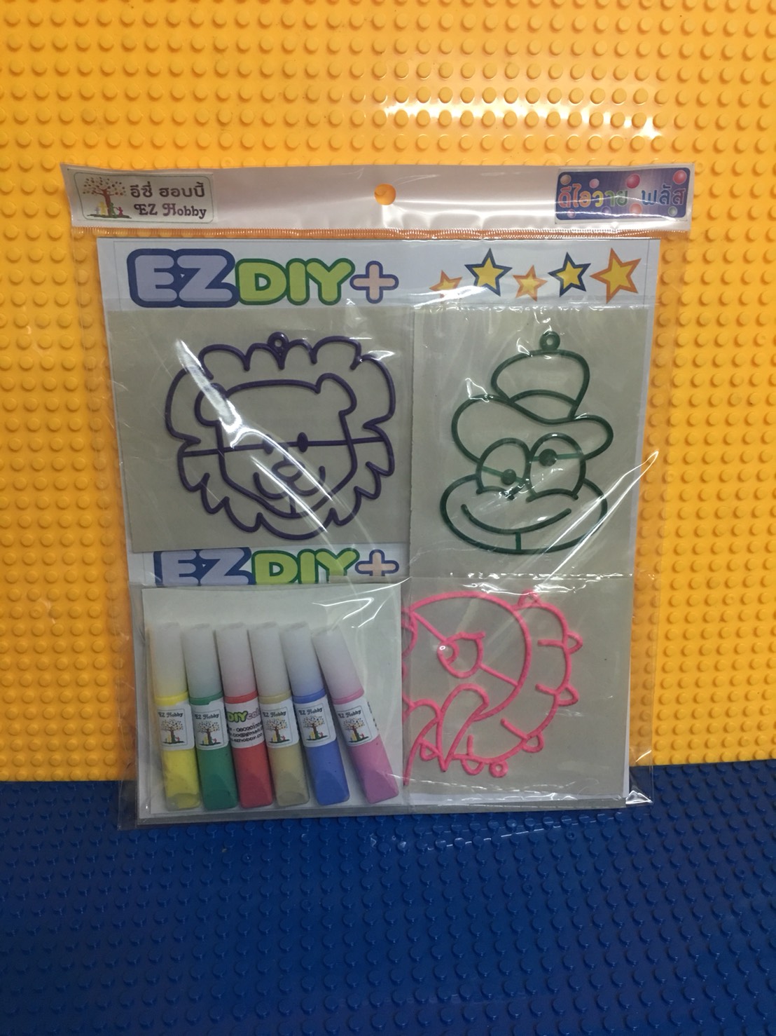 007 หยอดสี / บีบสี ติดกระจก - suncatcher / glass deco (EZ DIY+)