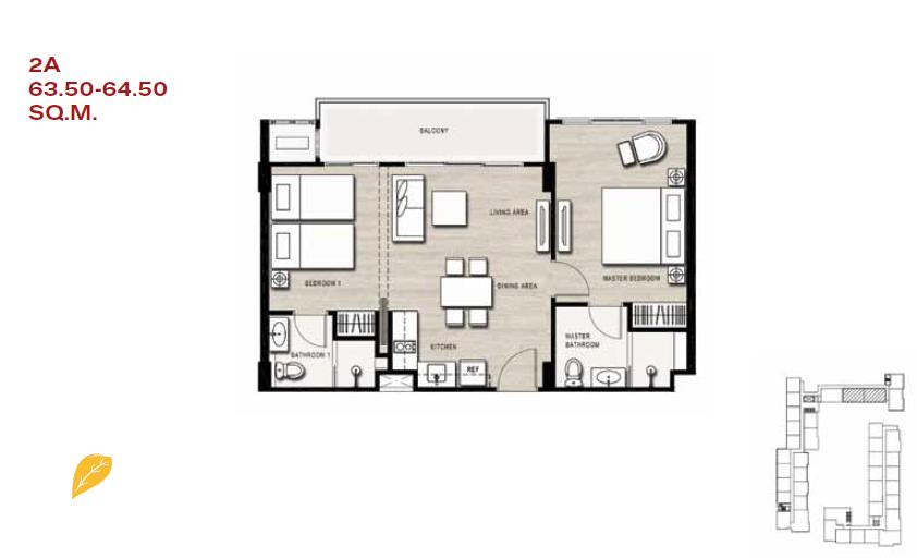 ขายดาวน์คอนโด Autumn Hua-hin ห้องมุมสวยที่สุดในโครงการ