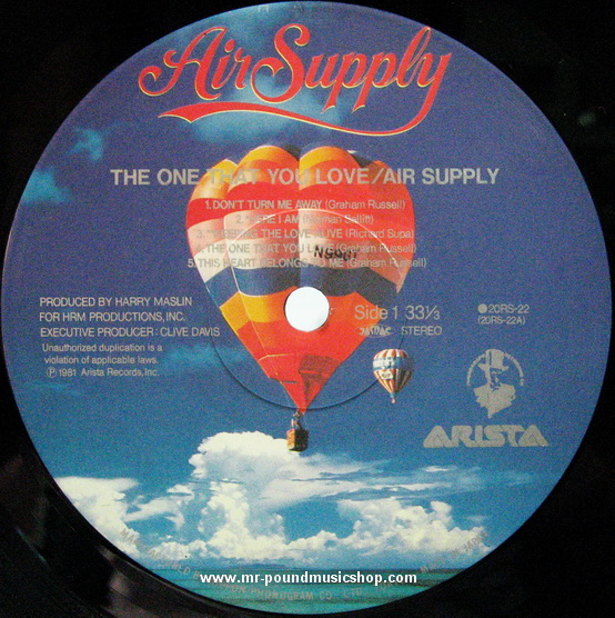 Air Supply - Lost in Love / The One That You Love