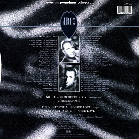 ABC Featuring Contessa Lady V - The Night You Murdered Love