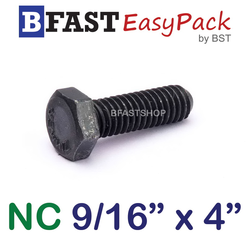 สกรู NC 9/16" x 4" *เกลียวครึ่ง*