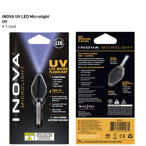 ไฟฉาย INOVA Microligh-Black/UV