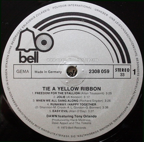 Dawn feat. Tony Orlando - Tin A Yellow Ribbon