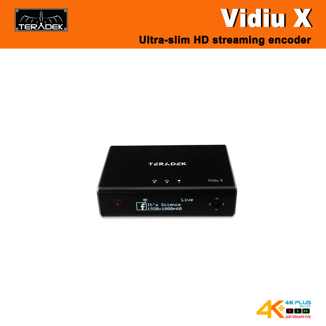 Teradek Vidiu X ultra-slim HD streaming encoder