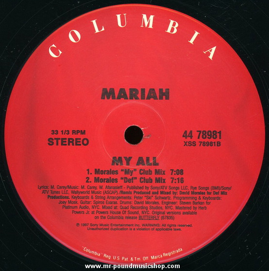 Mariah - My All / Stay Awhile