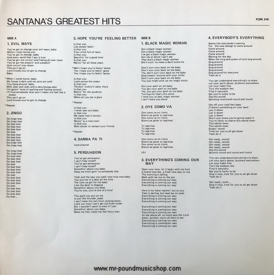Santana - Santana's Greatest Hits