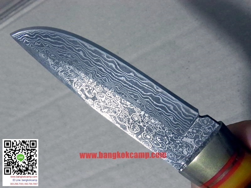 มีดดามัสกัส ด้ามไม้