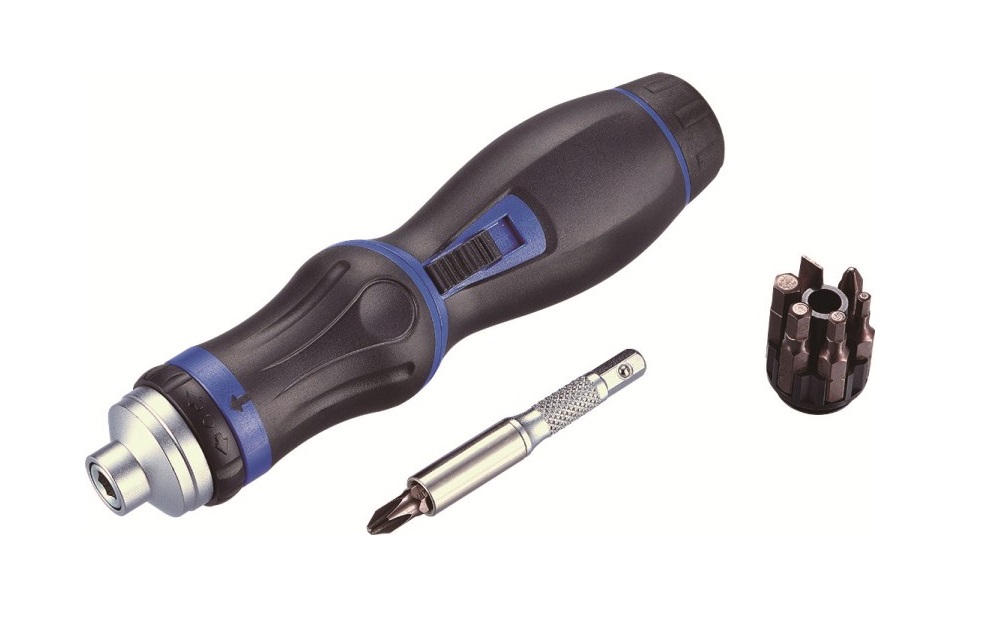 ชุดไขควงเกียร์ Crossman 14 in1 (เป็นก๊อกแก๊กในตัว) ด้ามปรับเอียงได้