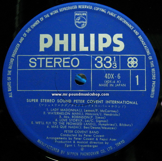 Peter Covent Band - Super Stereo Sound - Peter Covent International