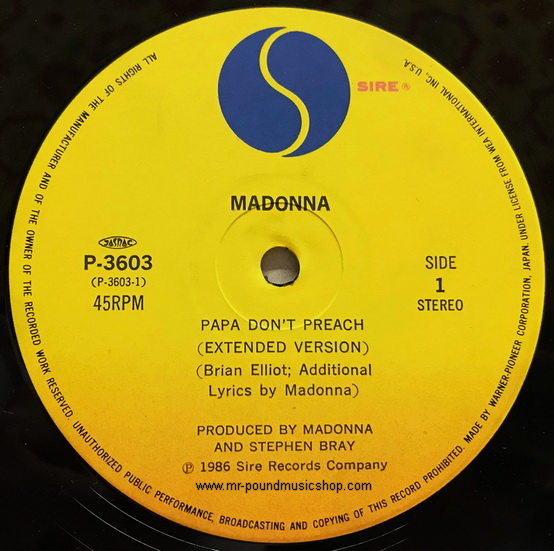 Madonna - Papa Don't Preach