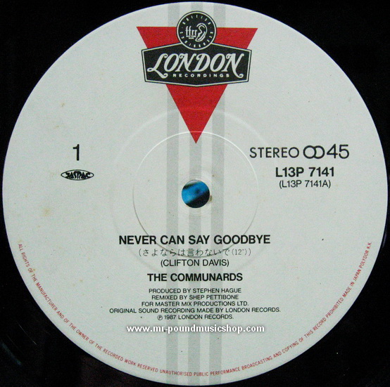 The Communards - Never Can Say Goodbye