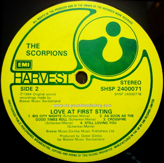 Scorpions - Love At First Sting