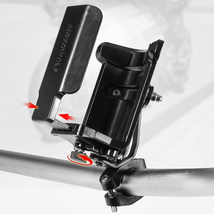 MOTOWOLF MDL3518 - ที่วางแก้วน้ำแท้ ฐานอลูมิเนียม มีให้เลือก 2 แบบ แฮนด์บาร์และก้านกระจก