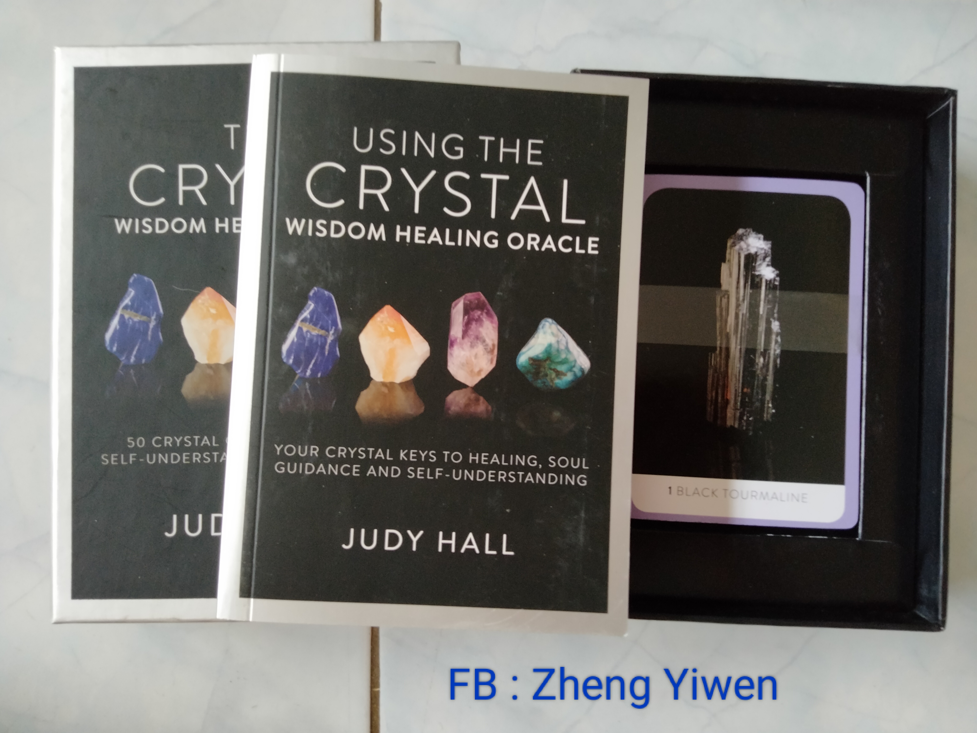 (ไพ่มือ1) The Crystal wisdom healing oracle พร้อมคู่มือภาษาอังกฤษ