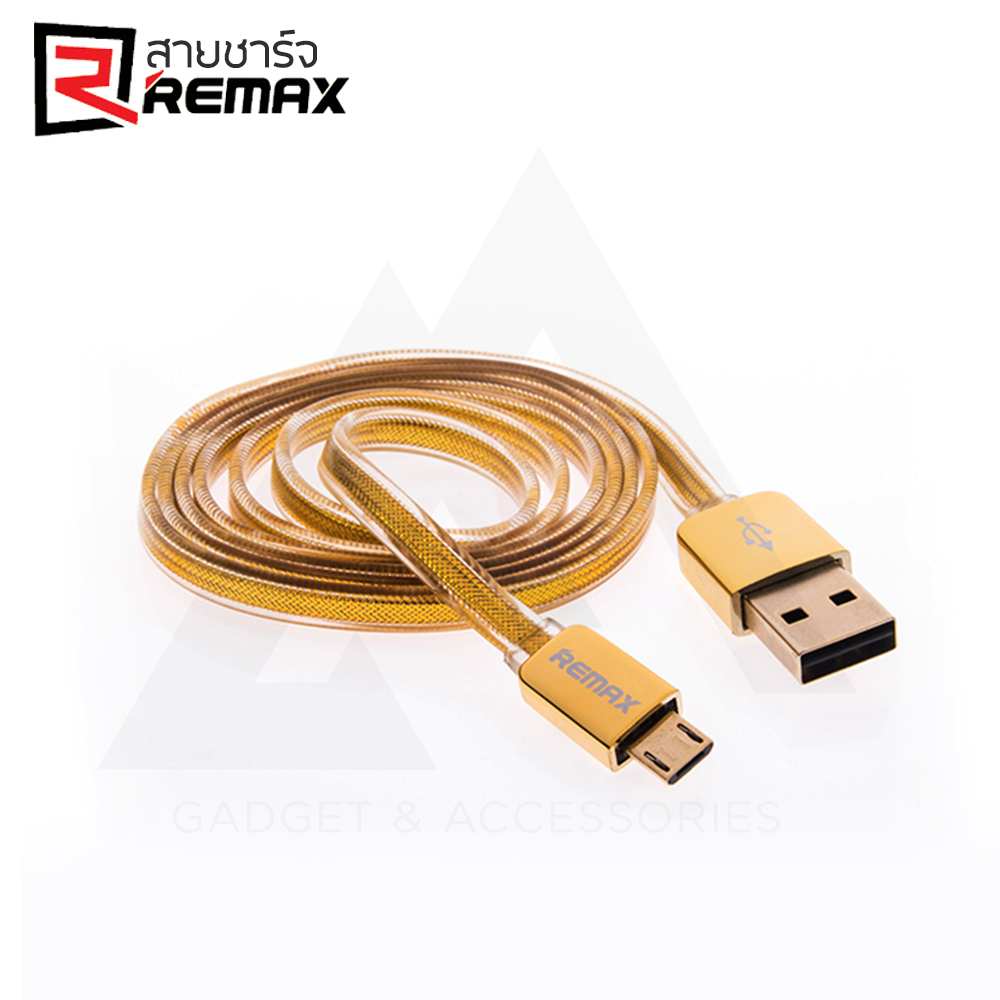 Remax Gold Safe Speed - สายชาร์จ Micro - USB