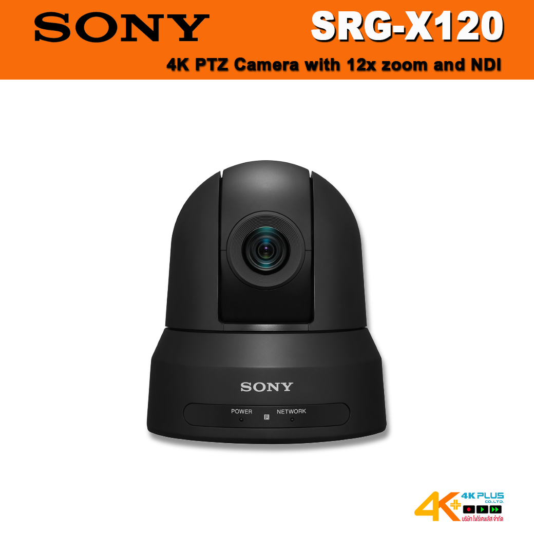 SONY SRG-X120 Pan-Tilt-Zoom Camera with NDI