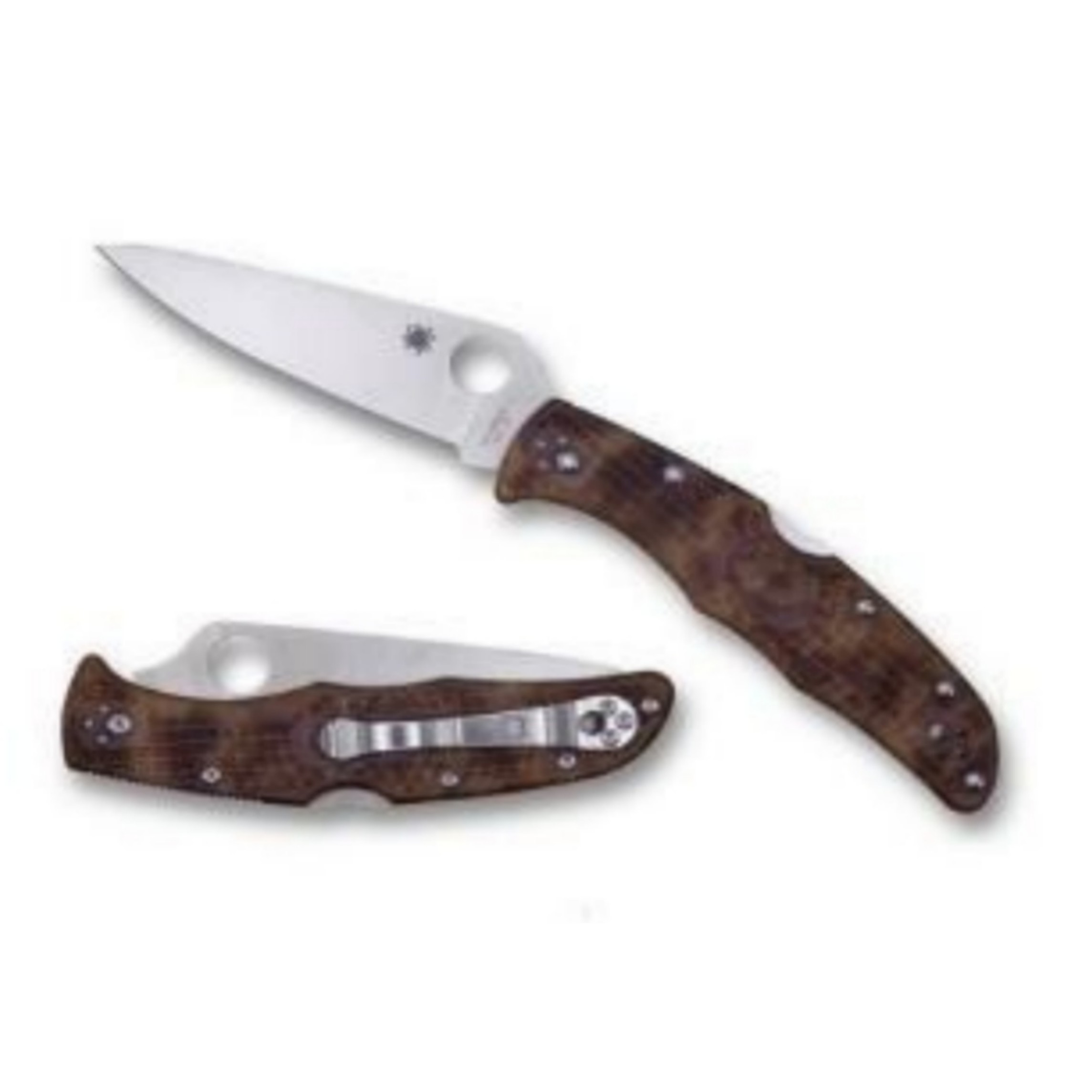 มีดพับ Spyderco Endura 4 Zome Desert Camo Plain Edge Folding Knife