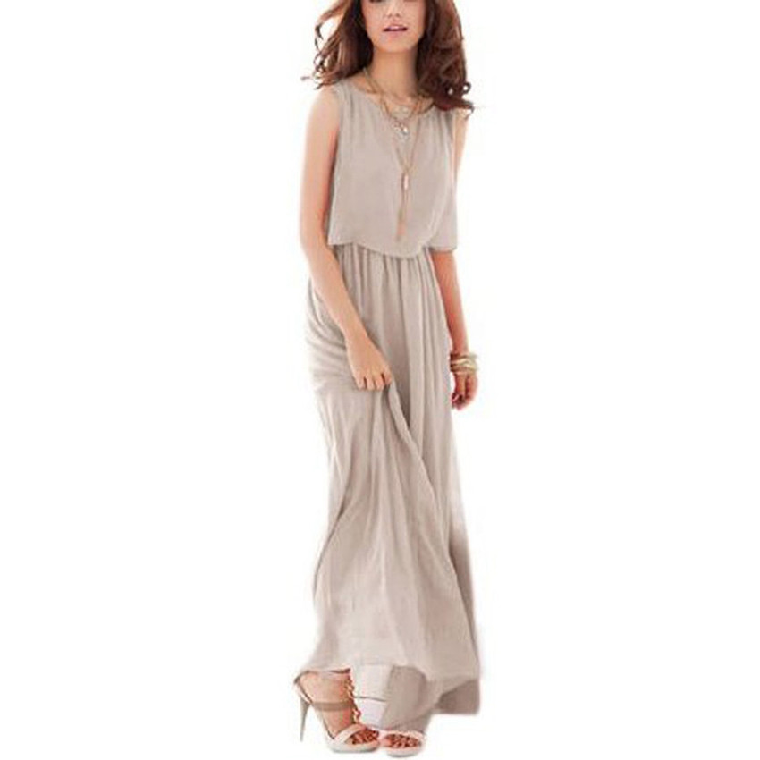 ZANZEA Boho Summer Maxi Evening Pary Asia Dresseses Grey