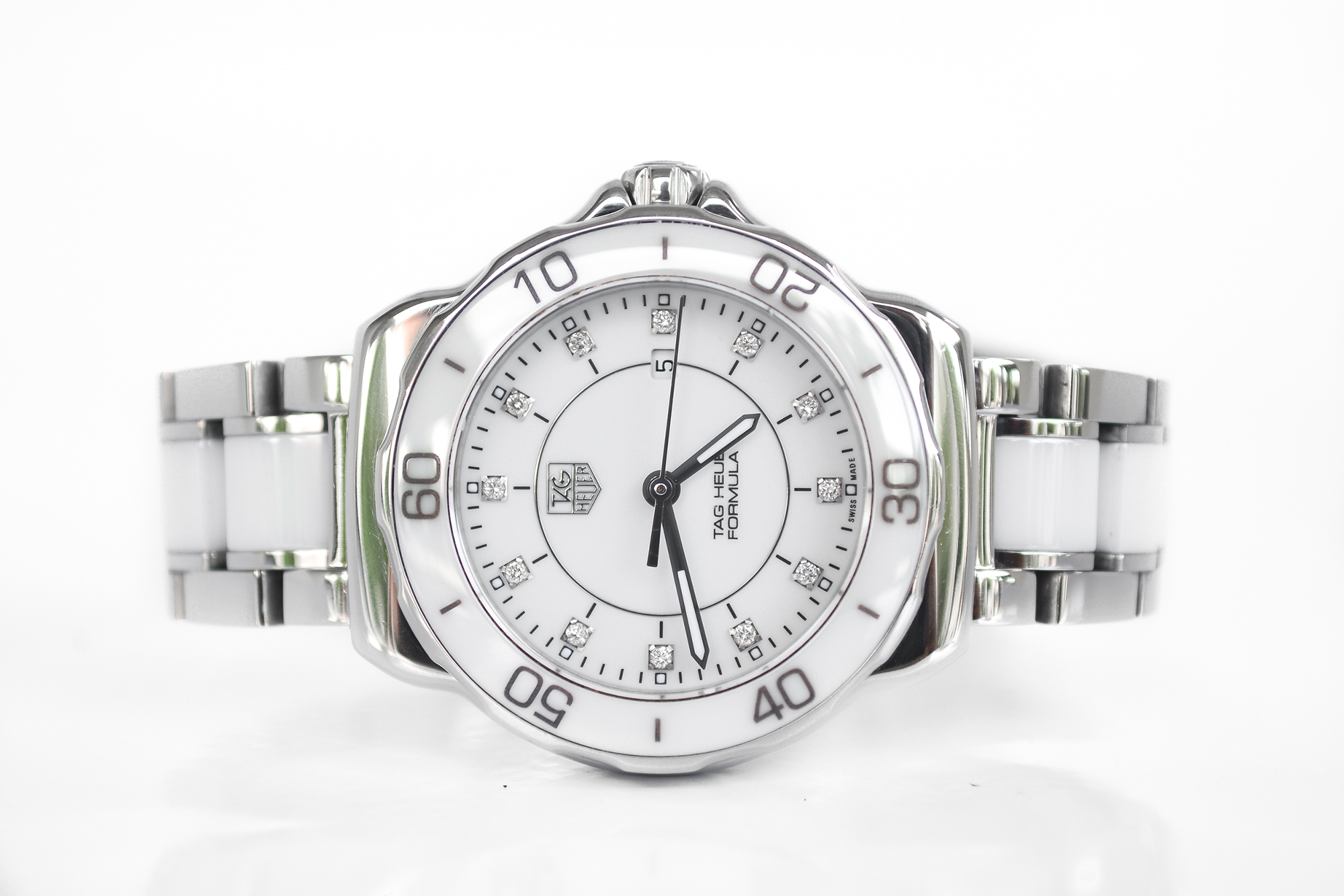Tag Heuer Formula 1 White Lady Size Ceramic Diamond
