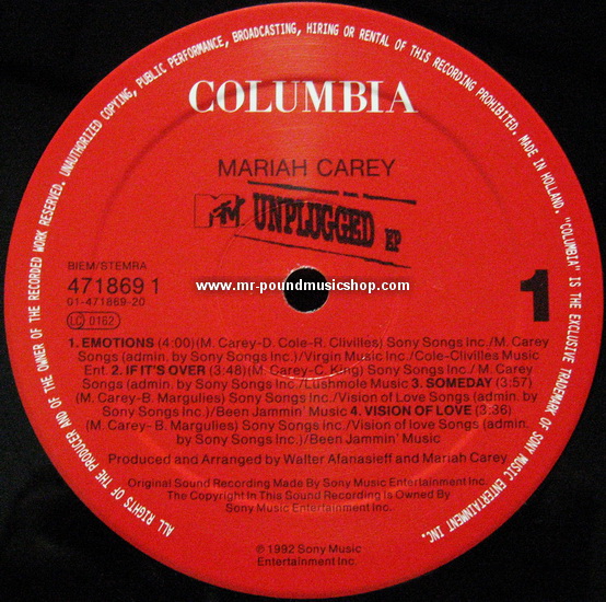 Mariah Carey - MTV Unplugged EP