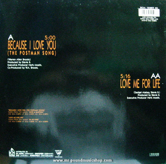 Stevie B - Because I Love You (The Postman Song)