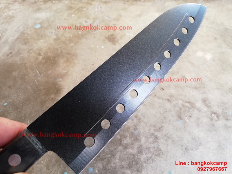 มีดครัว/มีดเชฟ ใบเคลือบเทฟลอน เนื้อไม่ติดมีด ใบมีด8นิ้ว ใหม่