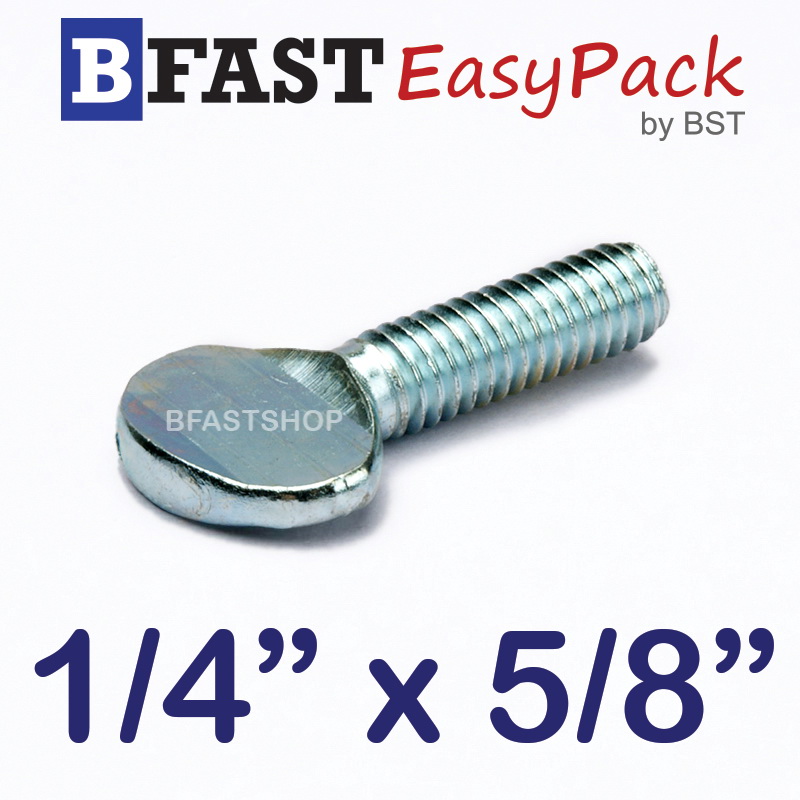 สกรูหางปลาแบน 1/4" x 5/8" (12 ตัว/ถุง)