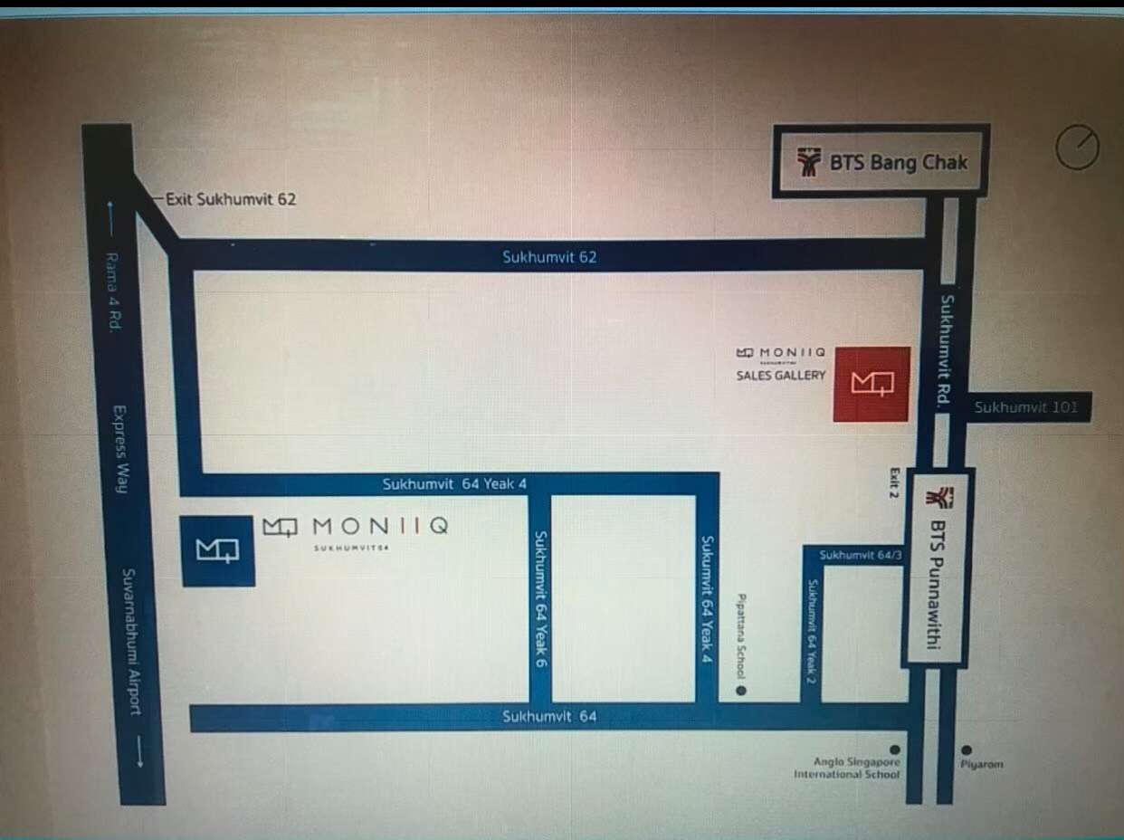 ให้เช่าคอนโด Moniiq Sukhumvit 64 (โมนีค สุขุมวิท 64) 1 ห้องนอน 1 ห้องน้ำ ขนาด 28 ตรม. #123/197 (ไม่มีอ่าง)
