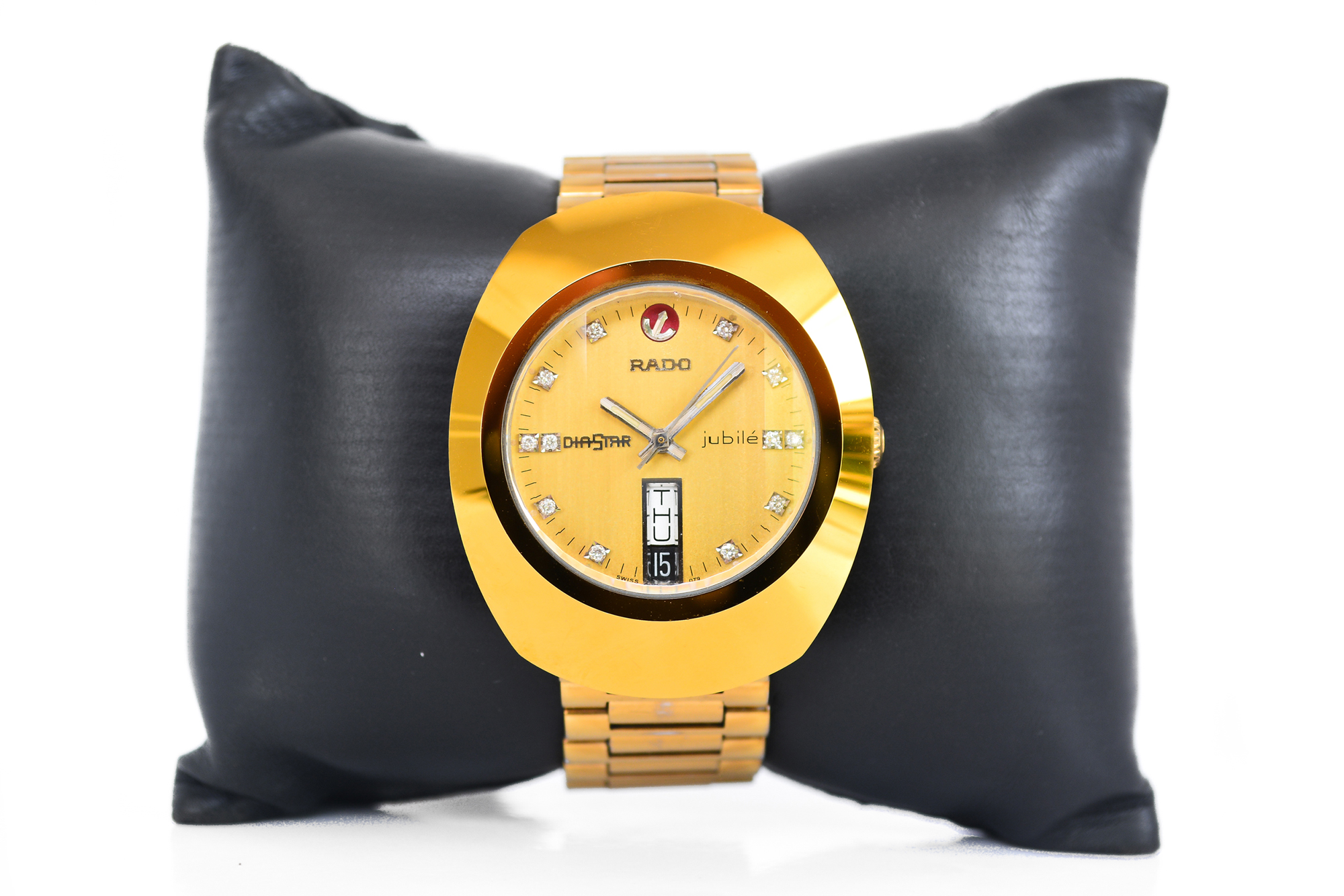 Rado Diastar Jubile Automatic Man Size เรือนทอง หน้าทอง ฝังเพชร 12 เม็ด