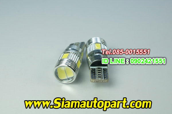 LED-T10-5730-6SMD-หัวเลนส์ แสงสีฟ้า