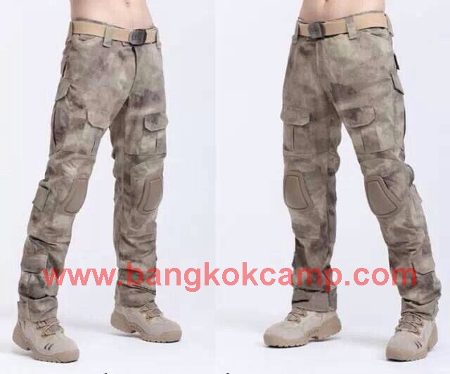กางเกงแนวTactical...กางเกงสนับเข่า. สนับเข่าถอดได้ (เอแทค ทราย)