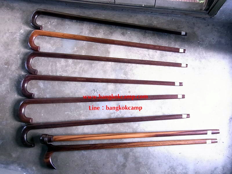 ไม้เท้า ไม้มะค่า (ชุด6)