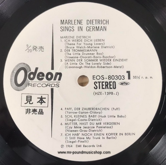 Marlene Dietrich - Sings in German